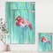 Designart - Pink Flamingo In Blue - Cottage Gallery-wrapped Canvas